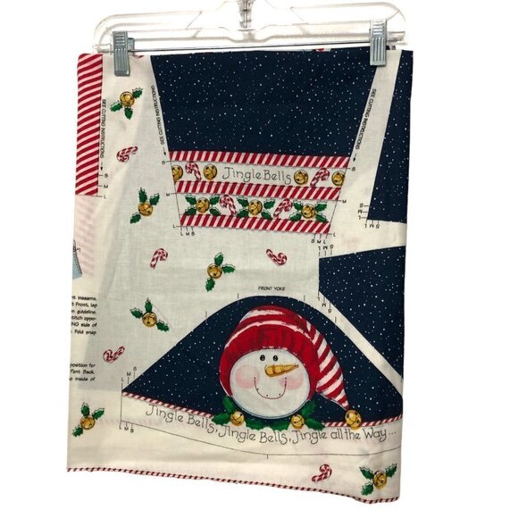 Daisy Kingdom Snowman Toddler Overalls Easy to Sew Fabric Sizes 6-12-18 Months - Picture 4 of 6